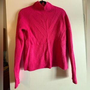 Halogen hot pink mock neck sweater